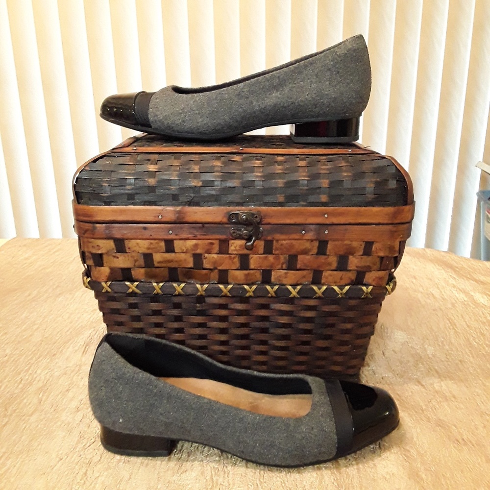 Clarks Artisan Slip Ons Heather Shoes, Size 7.5